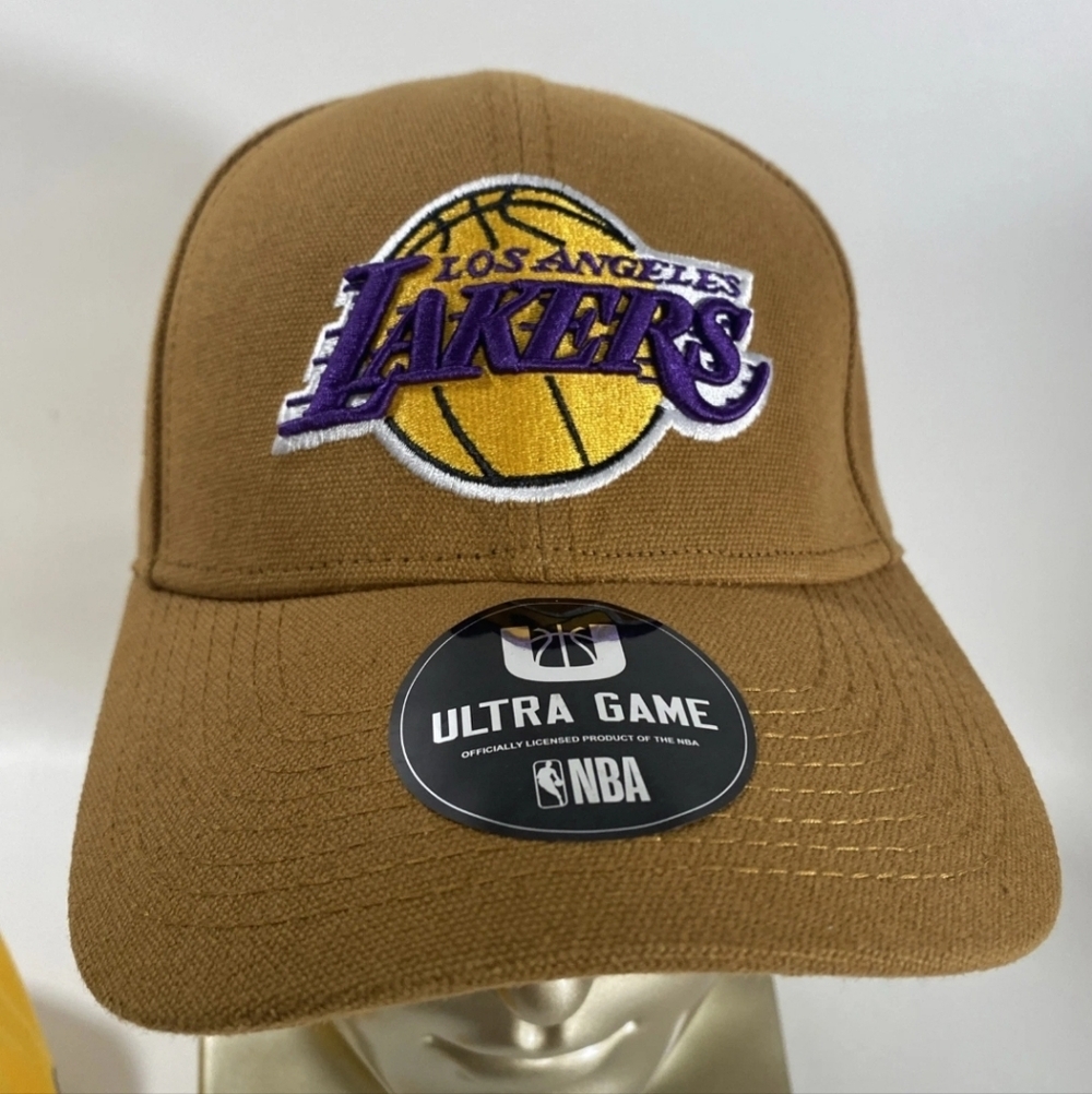 Baseball Hat/Cap  Lakers Men’s New Era Hat Adjustable Embroidered Brown NEW